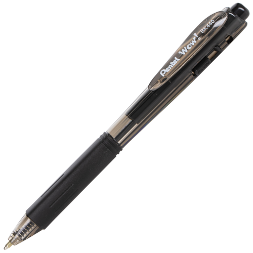 Pentel Wow! Ballpoint Pen, Medium Line - Black Ink, 5 count-072512205310-LR-191513-2-LR eShop