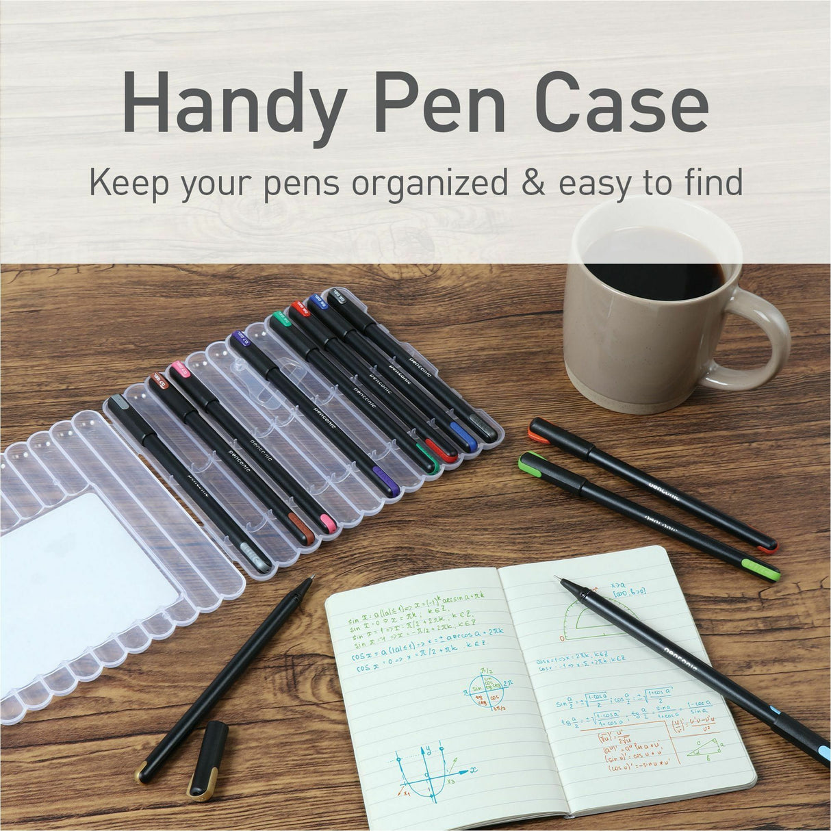 pentonic Gel Pens - Assorted Colors, 12 count-802917195622-LR-362744-3-LR eShop