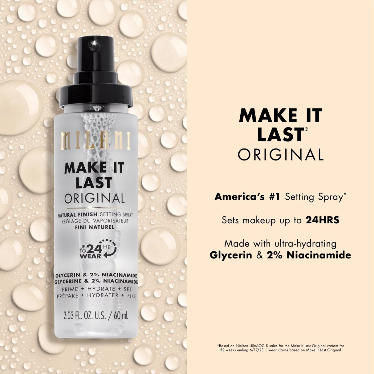 Milani Make It Last Natural Finish Setting Spray Natural Finish