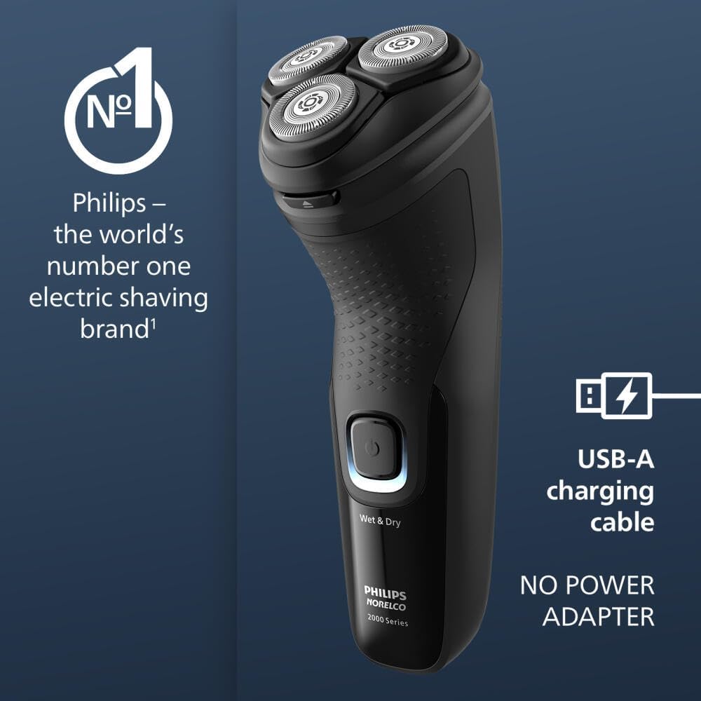 PHILIPS Norelco 2400 Series Wet & Dry Men's Rechargeable Electric Shaver - Deep Black-075020107039-LR-355298-6-LR eShop