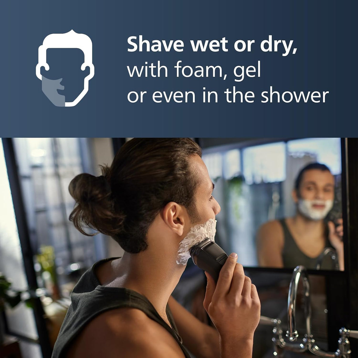 PHILIPS Norelco 2400 Series Wet & Dry Men's Rechargeable Electric Shaver - Deep Black-075020107039-LR-355298-7-LR eShop