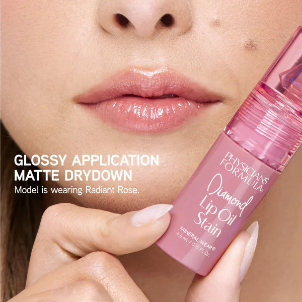 PHYSICIANS FORMULA Mineral Wear Diamond Lip Oil Stain - Radiant Rose-044386131002-LR-360096-6-LR eShop