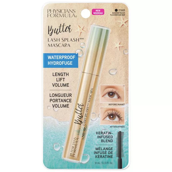 Physicians Formula Waterproof Butter Lash Splash Mascara - Blackest Black-044386130258-LR-356369-1-LR eShop