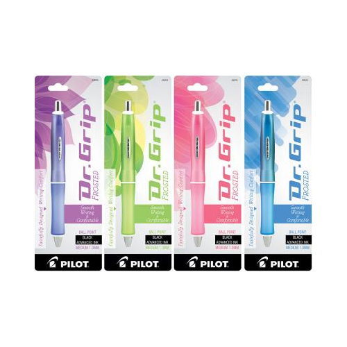 Pilot Dr. Grip Frosted Premium Ball Point Pen, Bold Point (1.0mm), Color May Vary, 1 Count-072838362544-LR-296106-1-LR eShop
