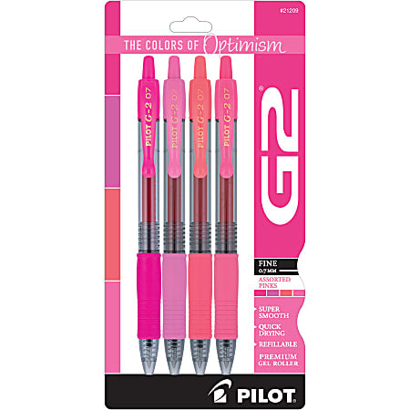 Pilot G2 Boost Gel Pen - Assorted Pinks, 4 pack-072838212092-LR-358077-1-LR eShop