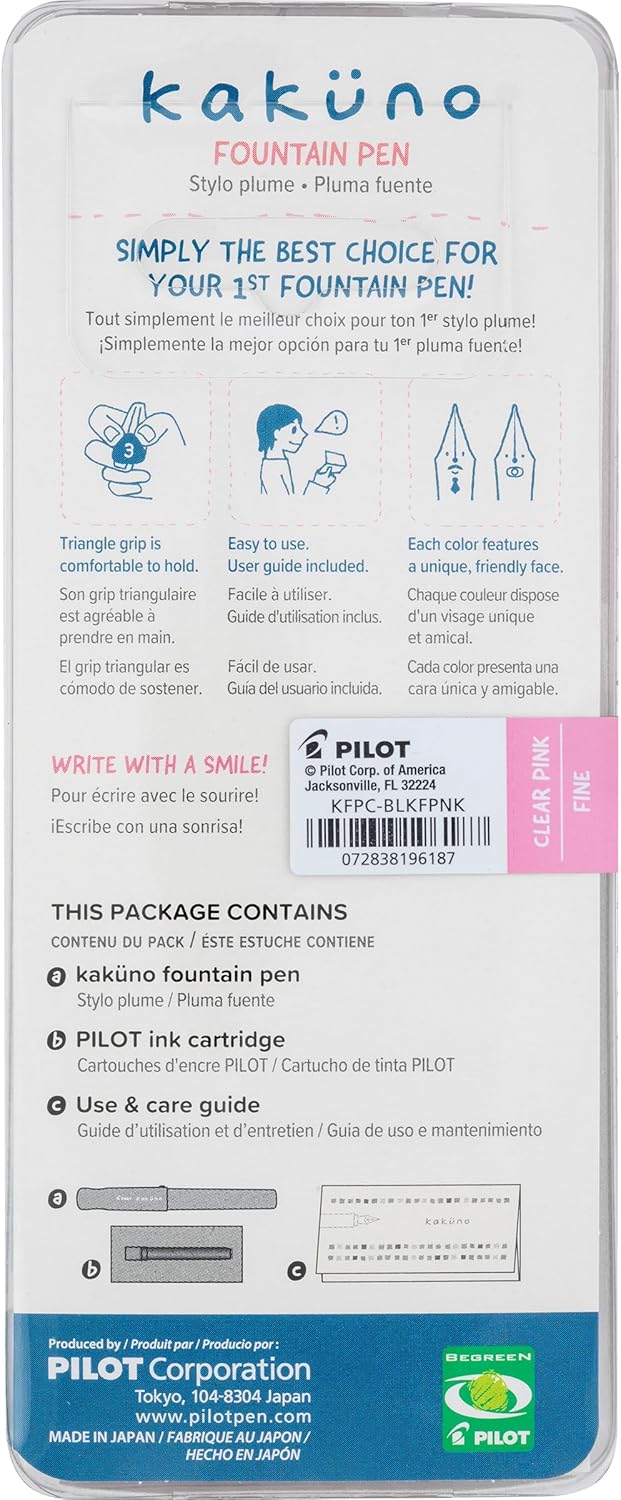 Pilot Kakuno Fountain Pen - Pink Barrel-072838196187-LR-358669-5-LR eShop