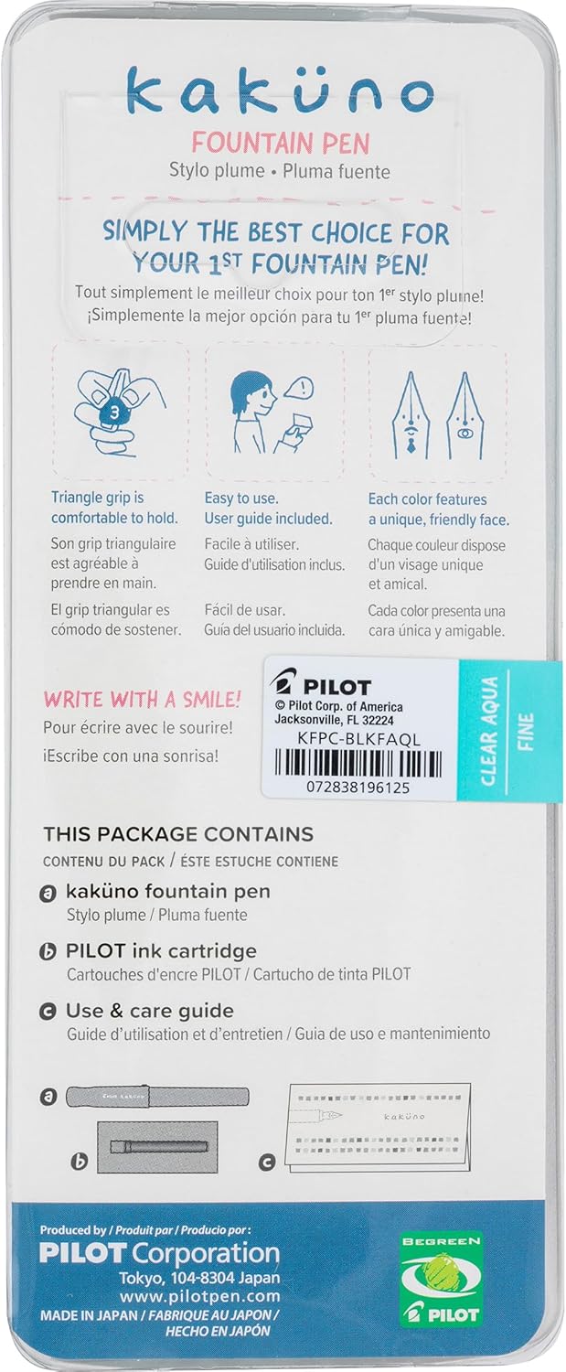 Pilot Kakuno Fountain Pen - Turquoise Barrel-072838196125-LR-358074-5-LR eShop