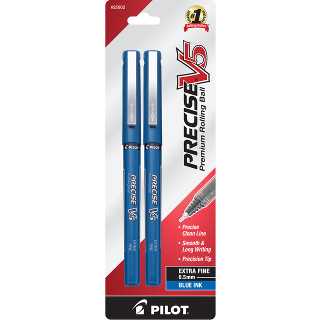 Pilot Precise V5 Premium Rolling Ball Pens, 2 pack - Blue-072838250025-LR-286967-1-LR eShop