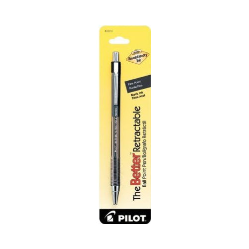 Pilot The Better Retractable Ball Point Pens, Medium Point (1.0mm), Black, 1 Count-072838300102-LR-100111-1-LR eShop