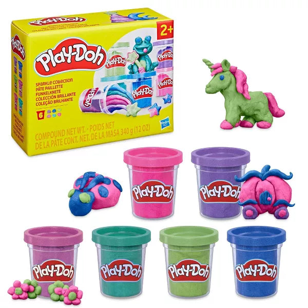Play-Doh Sparkle Collection - 6 pack-5010996226563-LR-354035-6-LR eShop