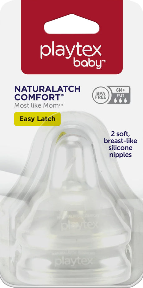 Playtex Baby NaturaLatch Silicone Baby Bottle Nipples Medium Flow, 2 pack-078300060161-LR-356018-1-LR eShop