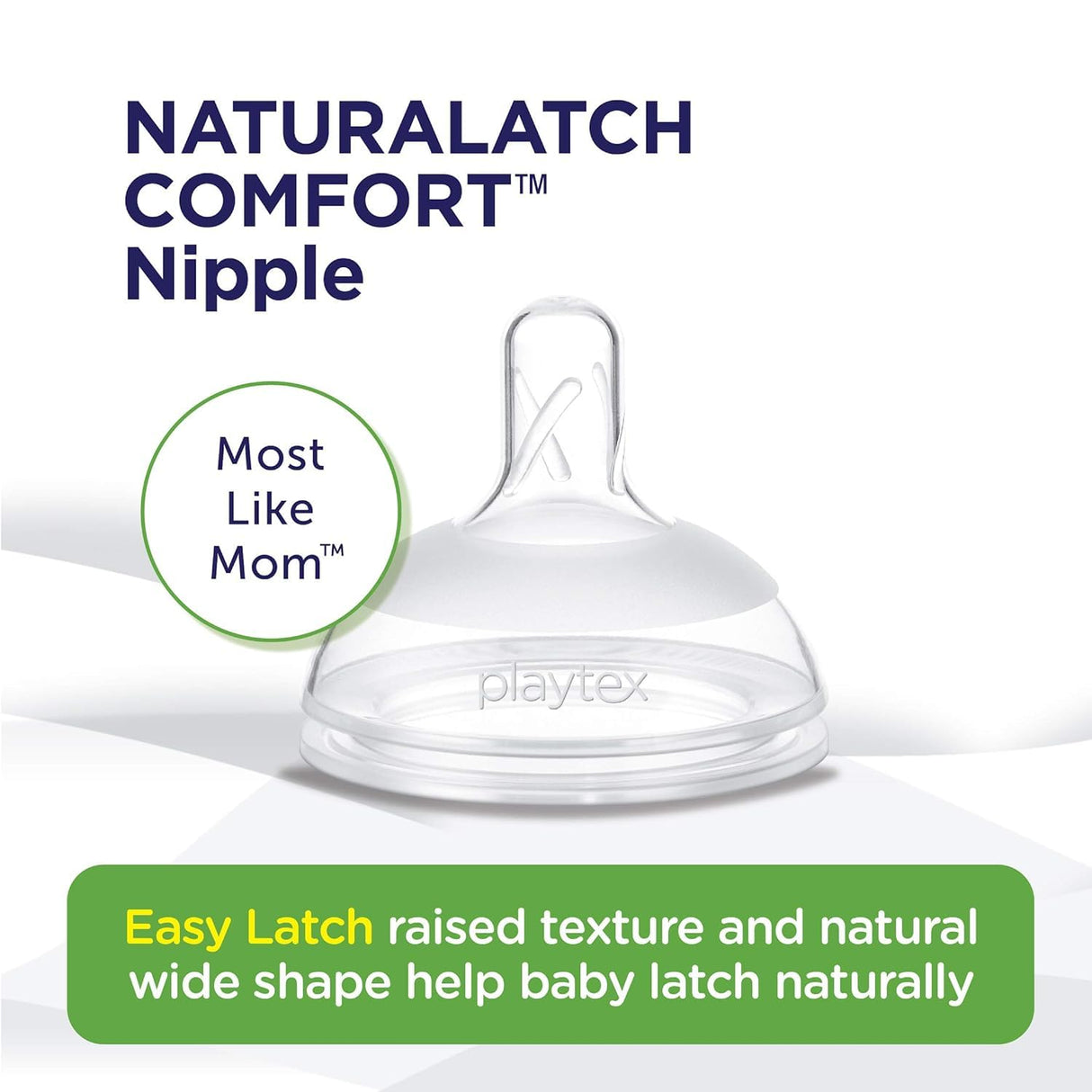 Playtex Baby NaturaLatch Silicone Baby Bottle Nipples Slow Flow, 2 pack-078300060185-LR-356020-3-LR eShop