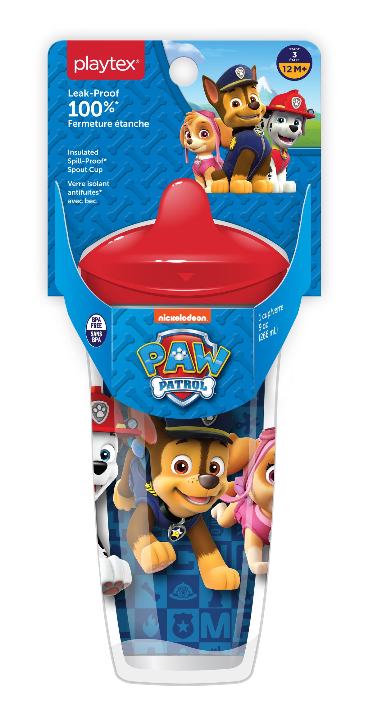 Playtex Sipsters Stage 3 Paw Patrol Spout Cup, 9 oz-078300028888-LR-336790-1-LR eShop
