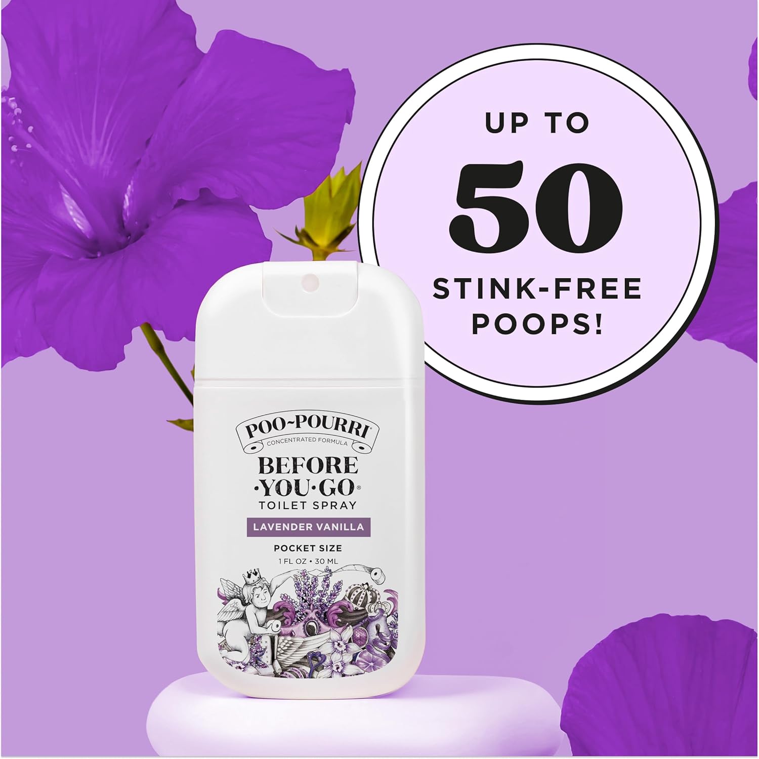 Poo~Pourri Before-You-Go Toilet Spray - Lavender Vanilla, 1 fl oz