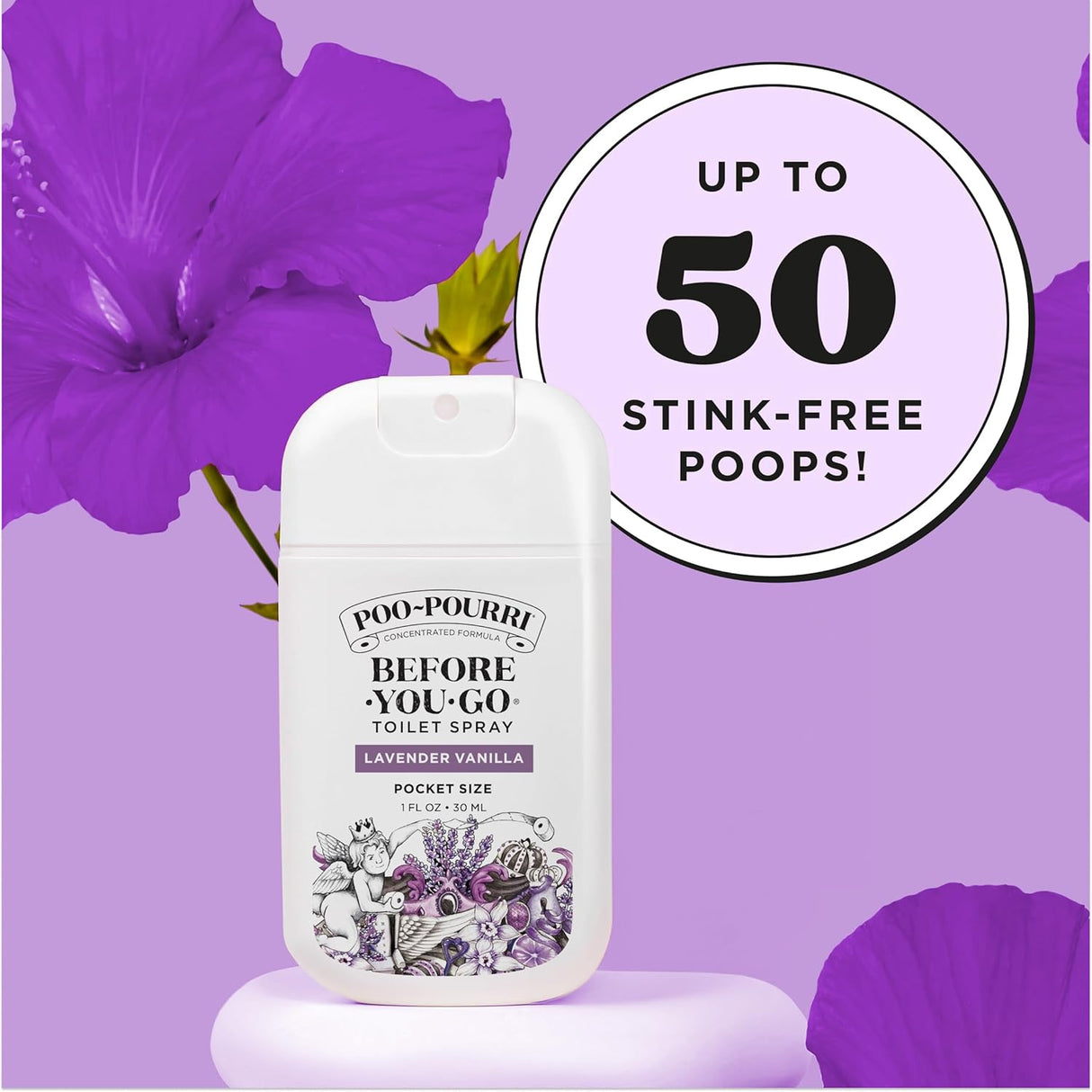 Poo~Pourri Before-You-Go Toilet Spray - Lavender Vanilla, 1 fl oz-848858026267-LR-357175-8-LR eShop