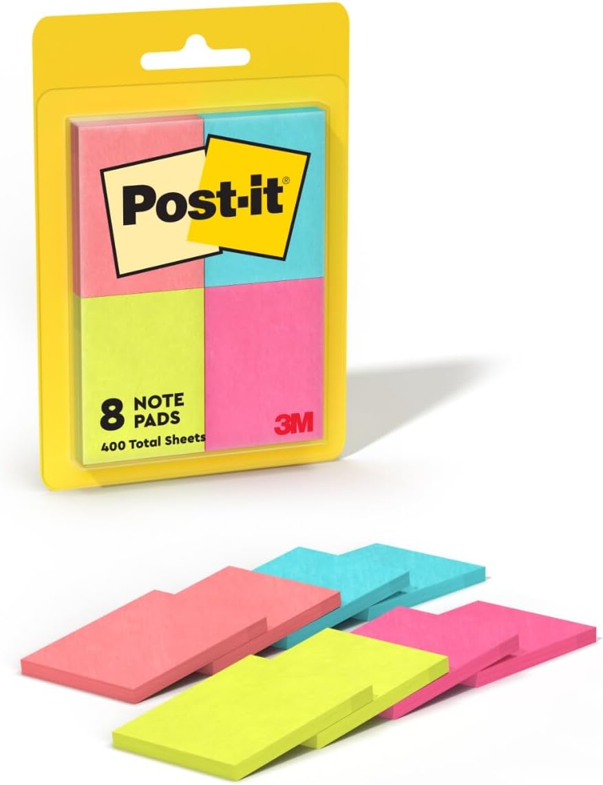 Post-it Mini Sticky Notes, 8 Note Pads - Poptimistic Collection, 1.38" x 1.87"-021200590306-LR-184924-1-LR eShop