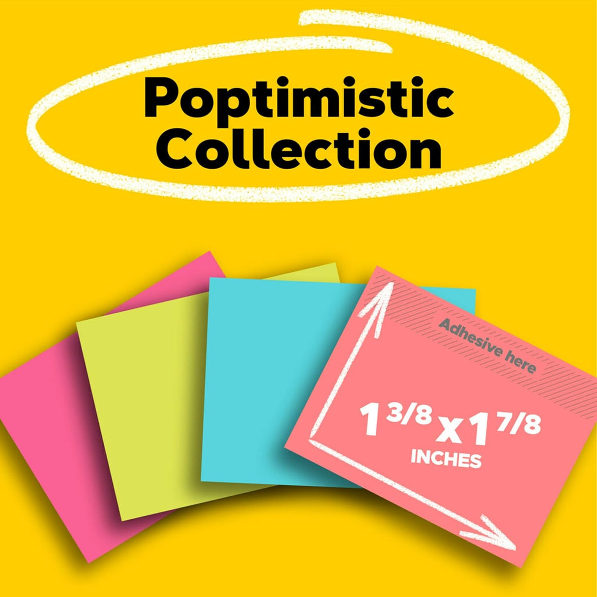 Post-it Mini Sticky Notes, 8 Note Pads - Poptimistic Collection, 1.38" x 1.87"-021200590306-LR-184924-2-LR eShop