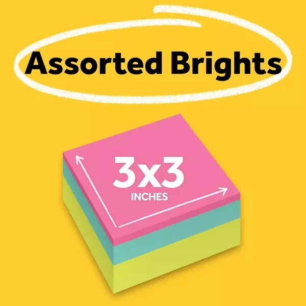 Post-It Notes Cube 3 Colors - 400 Sheets-0638060927854-LR-354261-3-LR eShop