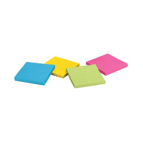 Post-it Super Sticky Notes Single Lined Pad - Energy Boost Collection, 4" x 4"-021200468551-LR-300779-2-LR eShop