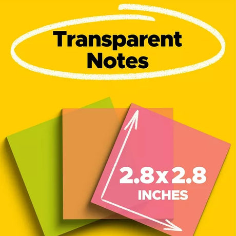 Post-it Transparent Notes, Bright Colors - 108 sheets-076308414399-LR-355420-2-LR eShop