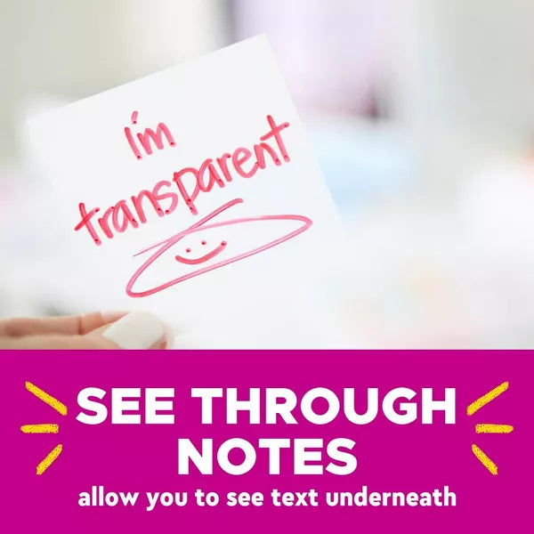 Post-it Transparent Notes, Bright Colors - 108 sheets-076308414399-LR-355420-4-LR eShop