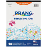 PRANG Drawing Paper Pad, 48 sheets - White, 9" x 12"-084001046106-LR-30486-1-LR eShop