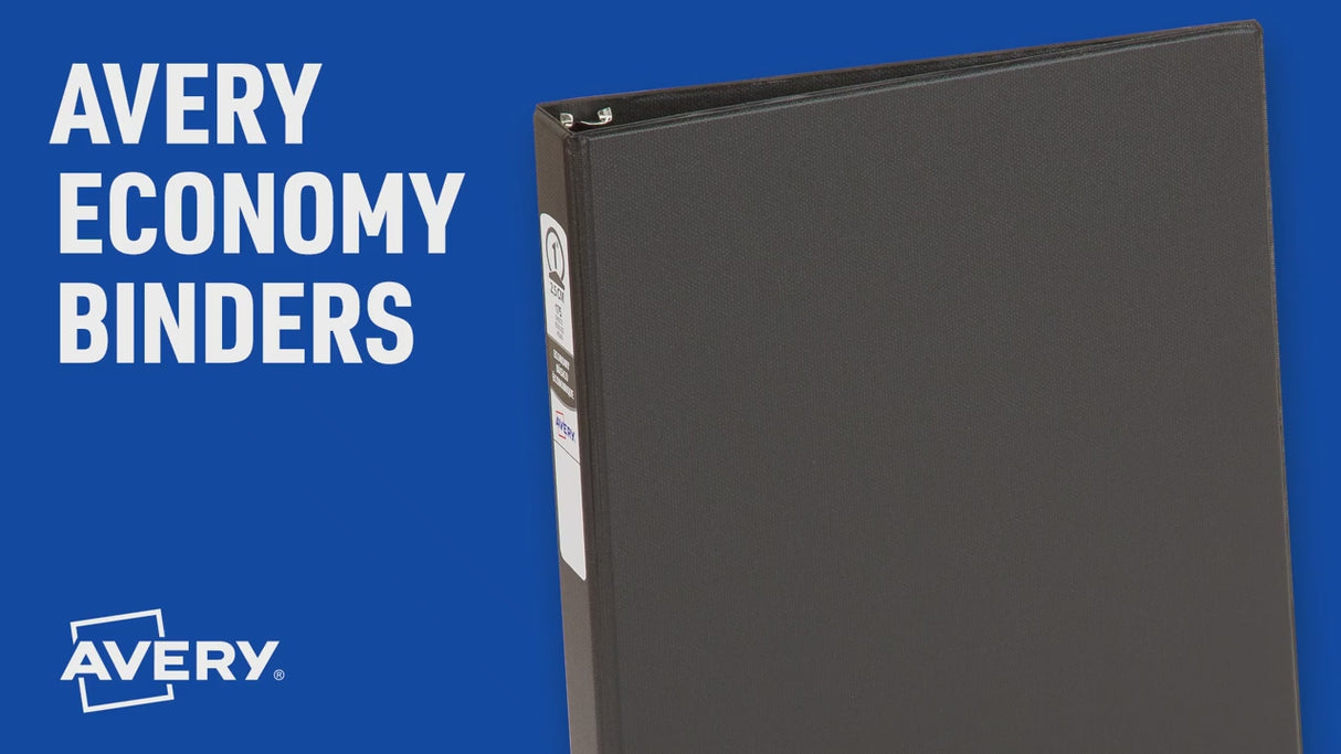 Avery 1" Economy View Binder - White
