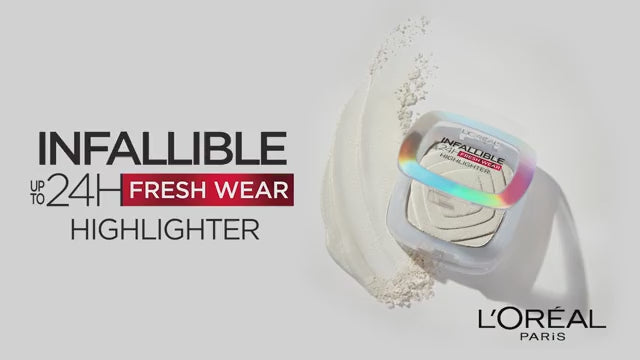 L'ORÉAL PARIS Infallible Longwear Up to 24HR Powder Highlighter, 005 Icy Gold, 0.31oz