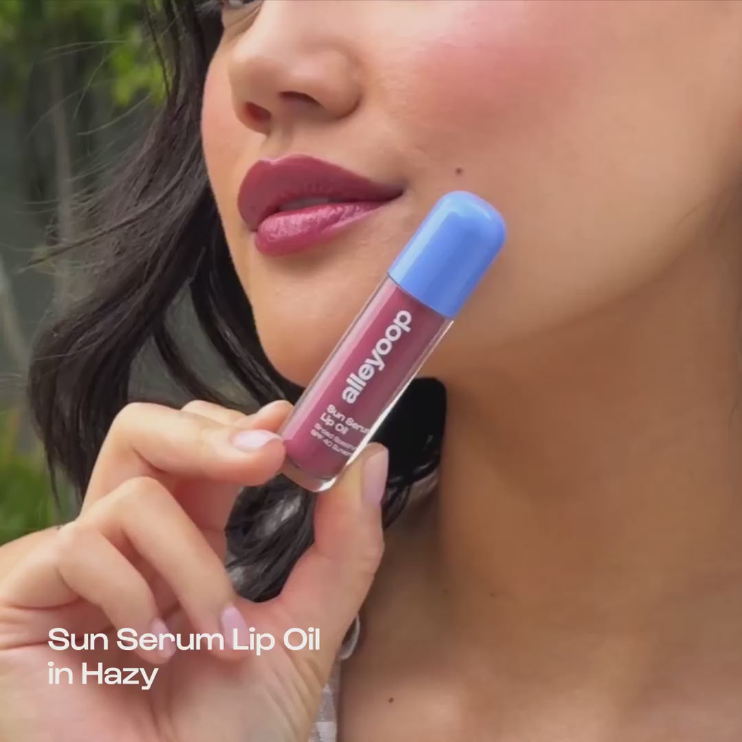 alleyoop Sun Serum Tinted Lip Oil with SPF 40 - Hazy