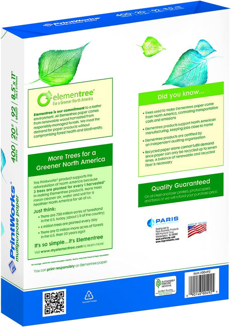 Printworks Multipurpose Paper - 92 Bright, 400 Sheets-090146004925-LR-218741-2-LR eShop