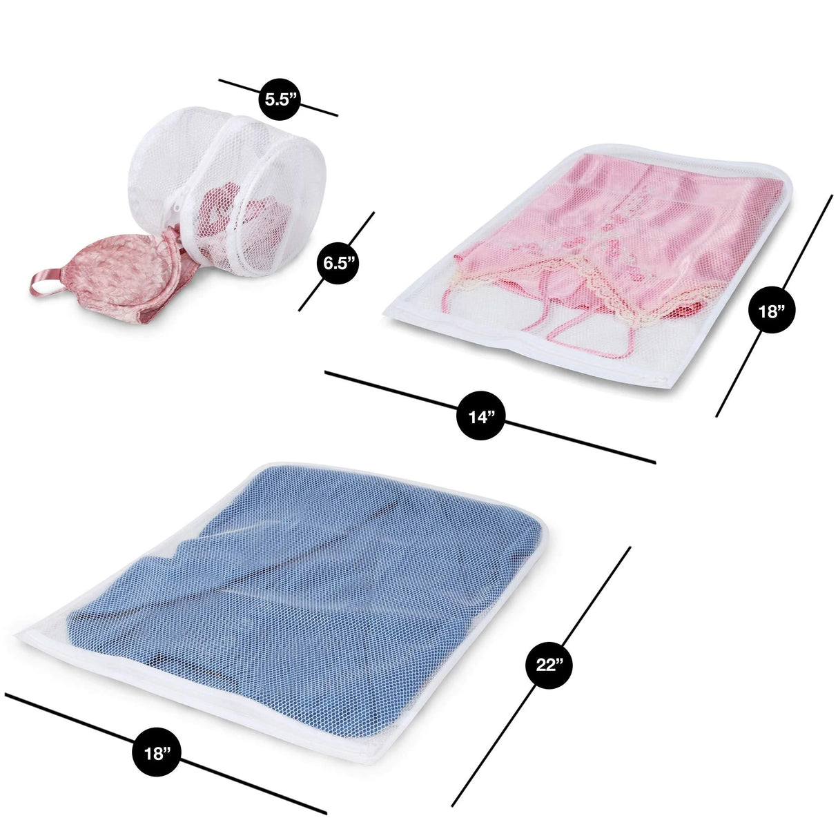 Pro Mart Intimate Wash Bag with Safety Zipper, 3 count-081654001285-LR-295524-2-LR eShop