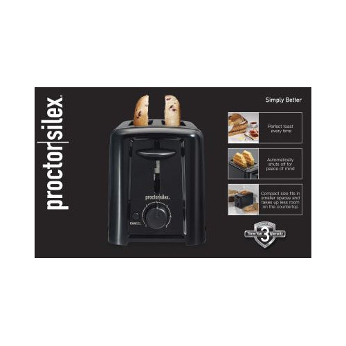 Proctor Silex 2 Slice Toaster - Black-022333226247-LR-350837-1-LR eShop