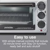 Proctor Silex 4-Slice Toaster Oven - Black-022333311226-LR-350839-5-LR eShop