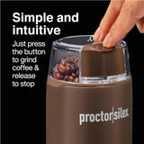 Proctor Silex Electric Coffee Grinder - Brown, 12 cup-022333803004-LR-350843-3-LR eShop