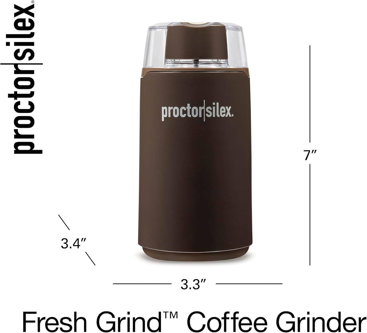 Proctor Silex Electric Coffee Grinder - Brown, 12 cup-022333803004-LR-350843-8-LR eShop
