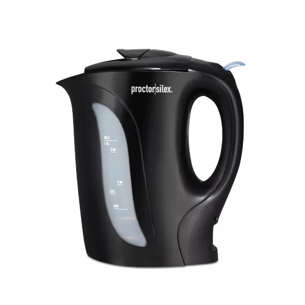 Proctor Silex Electric Water & Tea Kettle - Black, 1 Liter-022333944271-LR-350845-2-LR eShop