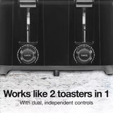 Proctor Silex Four Slice Toaster - Black-022333242155-LR-350844-3-LR eShop