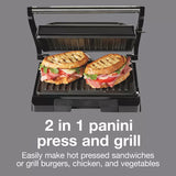 Proctor Silex Indoor Nonstick Metal Panini Grill - Black-022333254400-LR-350834-12-LR eShop