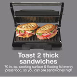 Proctor Silex Indoor Nonstick Metal Panini Grill - Black-022333254400-LR-350834-13-LR eShop