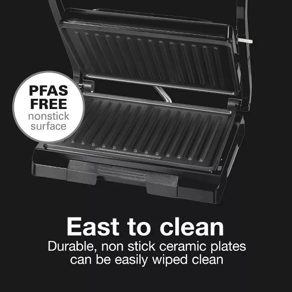Proctor Silex Indoor Nonstick Metal Panini Grill - Black-022333254400-LR-350834-9-LR eShop