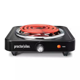 Proctor Silex Single Burner Metal Hot Plate - Black-022333341056-LR-344055-2-LR eShop