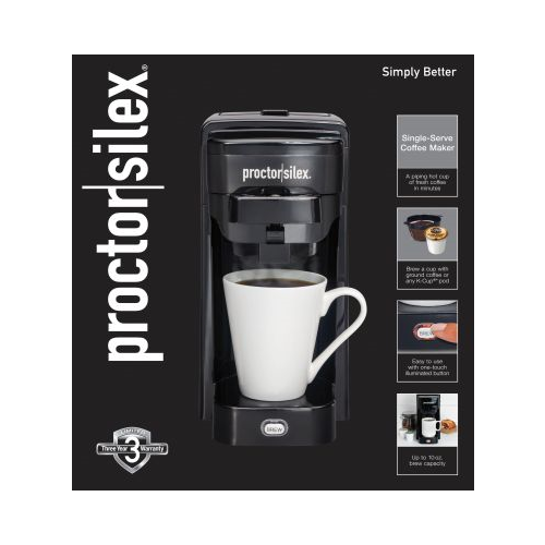 Proctor Silex Single-Serve Coffee Maker - Black-022333499610-LR-350836-1-LR eShop