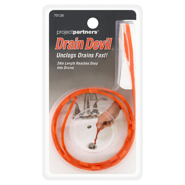 Project Partners Drain Devil Drain Cleaner Strip - Red-035794701260-LR-357300-1-LR eShop