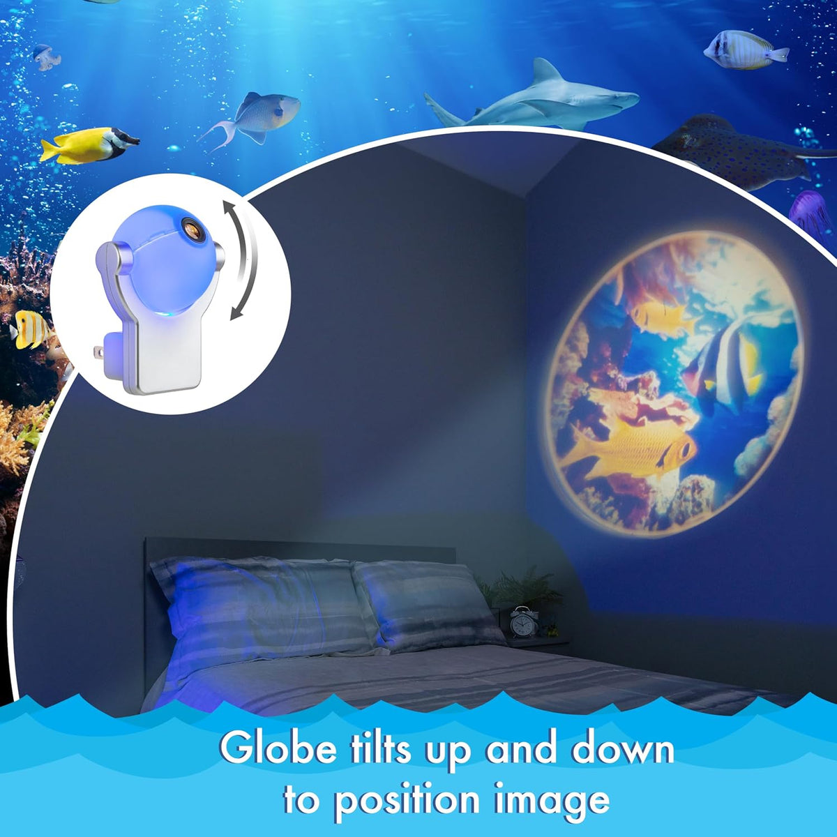 projectables Light Sensing LED Night Light - Tropical Fish-043180112965-LR-275929-3-LR eShop