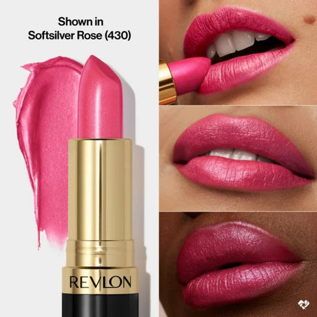 Revlon Super Lustrous Lipstick with Moisturizing Creamy Formula - Softsilver Rose