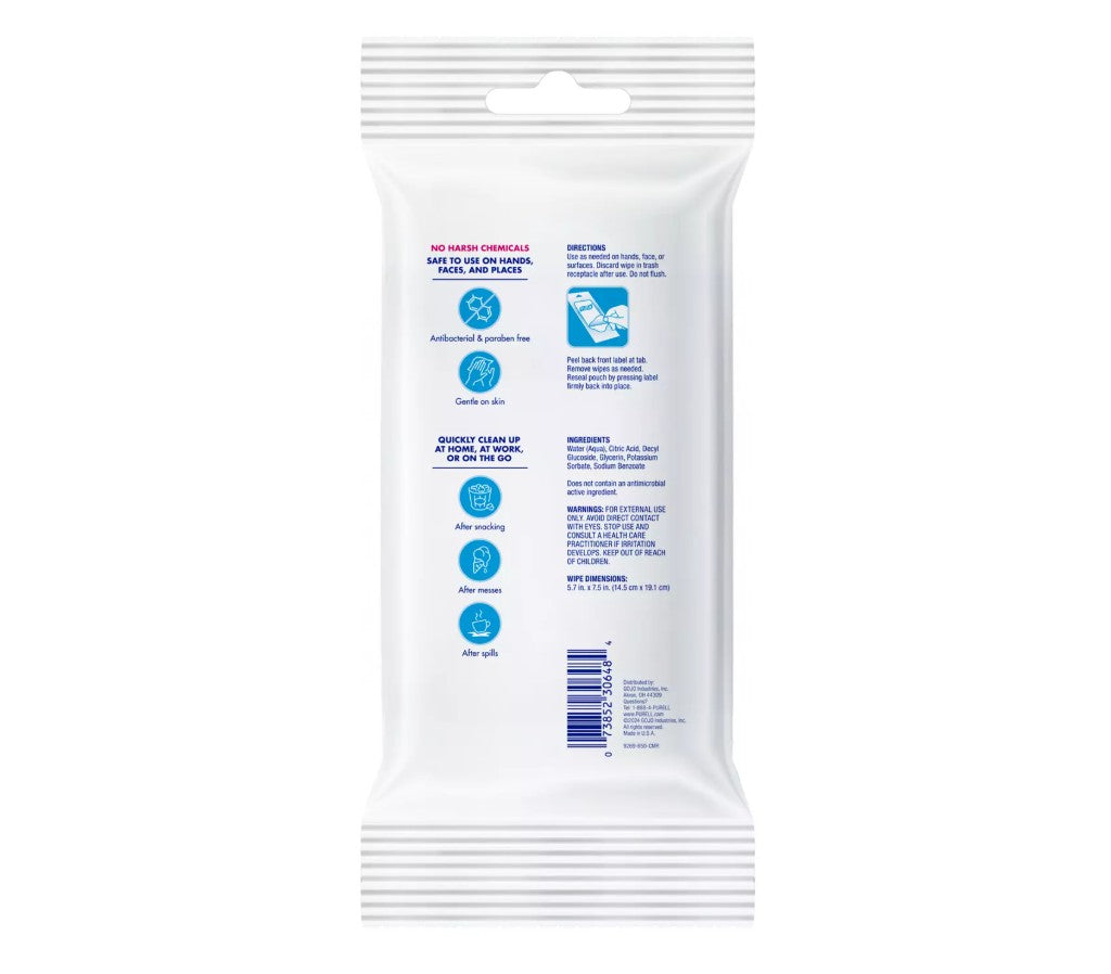 Purell Clean & Go Sanitizing Wipes, 20 count-073852306484-LR-357999-2-LR eShop