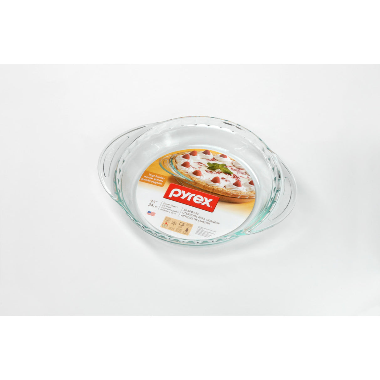 PYREX 9.5IN PIE PLATE CLEAR-071160055766-LR-222105-2-LR eShop