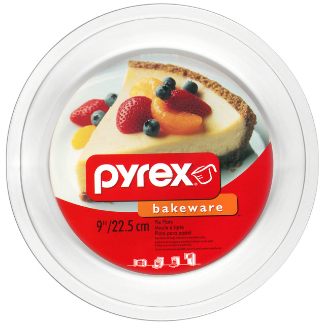 Pyrex Bakeware 9 by 1-1/4-inch Pie Plate, Clear-071160010031-LR-225716-1-LR eShop