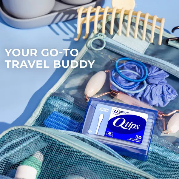 Q-Tips Blue Purse Pack Cotton Swabs, 30 count-305210221277-LR-182584-3-LR eShop
