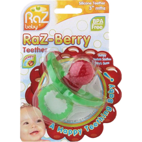 RAZ-BERRY SILICONE TEETHER